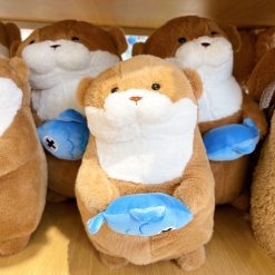 Rái cá bông mini ôm cá xinh xắn