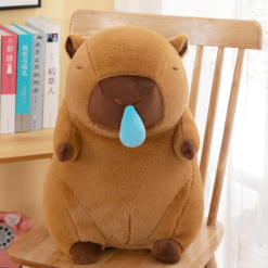 Gấu bông Capybara nâu mũi rút mềm mại