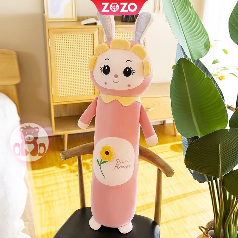 Thỏ bông trắng mềm – gối ôm cho bé gái